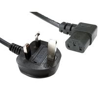 iSeventy9 2 Metre IEC C13 Right Angle Kettle Lead Cable 3 Pin Plug Cord - 5A - Black
