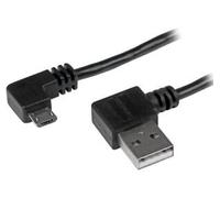 iSeventy9 2 Metres Right-Angled Micro-USB Cable - USB A to Micro B Cable - Male to Male - Black
