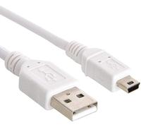 iSeventy9 2m USB 2.0 Hi-Speed A to mini-B 5 pin Cable Power & Data Lead-WHITE