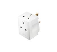 iSeventy9 3 Way Triple Plug Adaptor - Multi Plugs Extension Sockets Adapter - 3 Pin Socket Extensions 250V 13 Amp - Power Extender Multiplug Block for Kitchen, PC, TV, Indoor Lighting