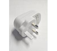 iSeventy9 Power Adapter 2A Fast USB Port Charger 3 Pin Mains Wall Plug Compatible for Mobile Phones Smartphones iPhones- White