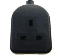 iSeventy9 Single 1 Gang Rubberized Extension Lead Trailing Socket End 13 amp Black