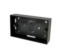iSeventy9 Surface Mount Backbox Double Gang 32mm Deep Electrical Pattress Back Box - Black