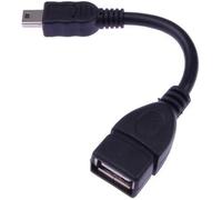 iSeventy9 USB Host Cable mini B 5 pin male to USB A female OTG-Black