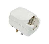 iSeventy9 White Grounded Schuko European Two Pin to UK Three Pin Converter Mains Plug 13A
