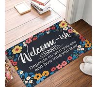 Ish Depends On Who You Are And How Long You Stay Door Mat Heavy Duty Mat Entry Stylish Front Doormats For Outdoor Indoor Laundry Room 40 X 60Cm