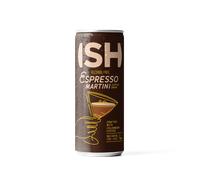 ISH Non Alcoholic Espresso Martini 250ml - Alcohol Free Cocktail, Case of Six Cans