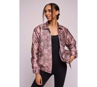 Isha's Timeless collection Dusky Silvery Flora Bomber Jacket - XL