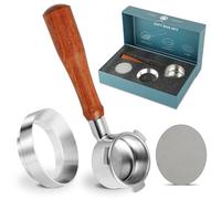 ISHEWUDU Bottomless Portafilter 54mm with Dual Puck Screen Compatible with Sage Breville Barista Series and Dosing Funnel Fits Barista Express Includes Triple Basket Gift Box Packaging for Home Barist