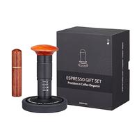ISHEWUDU Espresso Coffee Tamper 54mm with 4-Spring Constant Pressure System, Self-Leveling Base, 30lb Calibrated Force, Precise Flat Tamping for Stable Extraction