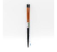 Ishida Twisted Carbonised Wood Chopsticks, Partially Painted Black 230mm (Made in Japan)