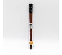 Ishida Wooden Chopsticks Partially Black w/Fish Design 230mm (Made in Japan)