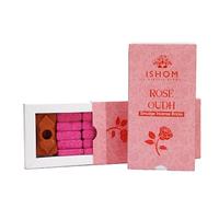 ISHOM| Rose Oudh Smudge Incense Bricks| Made with Rose Oil & Agarwood Powder | for Love & Affection |15N+1 Burner