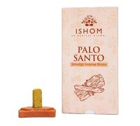 ISHOM Smudge Incense Bricks (15pcs + 1 Holder) | Made with Californian Leaves | Purify Your Home & Clear Negative Energy | Ideal for Meditation, Rituals, & Aromatherapy Use (Pack of 1, Palo Santo)