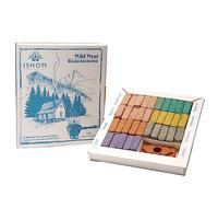 ISHOM Wild West Smudge Incense 70 Bricks with Holder Combo, 7 Natural Aromatic Fragrances - Copal, Guggal, Benzoin, Frankincense, Olibanum, Labdanum,Patchouli for Meditation & Home Purification