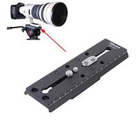 iShoot Camera Quick Release Plate Combo QR Mount Base Compatible with Tripod Fluid Head Manfrotto 500 series, 700 series and Sachtler FSB 10T / 8T/ 6T, DV2/DV8/DV10SB/DV12SB, V14/V18/ACE XL series