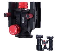iShoot Dual-camera Synchronous 360° Cantilever Gimbal Tripod Crane Head with Dual QR-Plate Clamp Support Vertical Shoot Compatible with Tamron 50-400mm f/4.5-6.3 Di III VXD Telephoto Long-Focus Lens