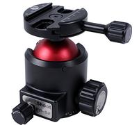 iShoot Heavy-duty Ball Head Strong Ballhead--- Low Center of Gravity and High Locking Force With Panning Base Panoramic Bottom Compatible with RRS / Arca-Swiss Fit Quick Release Plate for Large Camera with Long Lens MAX. LOAD 30KG