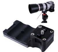 iShoot Lens Collar Foot Tripod Mount Ring Base Replacement Stand Tripod Socket Compatible with Canon EF 100-400mm f/4.5-5.6L is II USM, Bottom Quick Release Plate for Arca-Swiss Fit Tripod Head Clamp