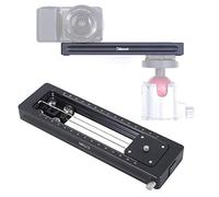 iShoot Macro Focusing Rail Slider for Camera MILC, Tripod Ballhead and Phone, Portable Damping Video Stabilizer Track Mini Precision Focus Close-up Shooting Clamp Plate for Macro Photography and Video
