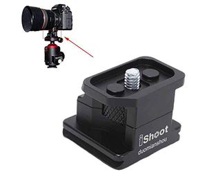 iShoot Metal Lens Collar Replacement Foot Tripod Mount Ring Base Compatible with Sigma MC-21 EF-L Mount Converter Lens Adapter, Lens Support Bracket Holder Built-in Arca-Swiss Fit Quick Release Plate