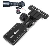 iShoot Metal Retractable Camera & Telephoto Zoom Lens Bracket Holder, Foldable Long Focus Lens Support Stand Bayonet Protector with Quick Release Plate Compatible with Arca-Swiss Fit Tripod Head Clamp