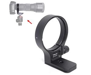 iShoot Tripod Mount Ring, CNC Machined Sigma TS-71 Replacement Lens Collar for Sigma 150-600mm f/5-6.3 DG OS HSM Contemporary Lens, Built-in Arca-Swiss Type Quick Release Plate with 1/4 3/8 Screw Hole