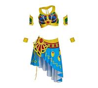 iSHOWcos Breath The Wild Urbosa Cosplay Costume Warriors Age of Calamity Urbosa Botw Costume Sexy Battle Outfit for Halloween (XXL, Multicolored)