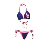 iSHOWcos Women's DVA Cosplay Costume Sexy Lingerie Bunny Bikini Swimsuit Two Piece Swimwear Bathing Suit (S, Blue)
