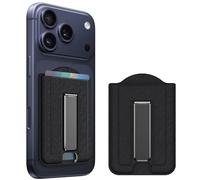 iShowMount for MagSafe Wallet with Stand, Magnetic Phone Wallet [4-Card Holder][RFID Blocking], CellPhone Credit Card Holder for iPhone 17/16/15/14/13/12-Black