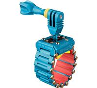 iSHOXS Hell Rider. Full aluminium finish. The One and Only Action Camera Motorbike Mount Made by iSHOXS, Diameter: 20-42 mm (Expandable up to 200 mm) Round, Oval or Rectangular - blue