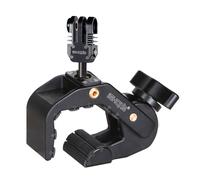 iSHOXS Shark universal action cam Mount, with largd clamping range of 28-65mm, suitable for GoPro, Rollei and compatible action-cameras - black