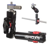 iSHOXS Strut Mount Prox, high-strength aluminium tube holder for thin struts up to 16 mm with double ball joint 1/4 inch adapter