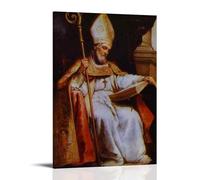 Isidore of Seville-Bartolomé Esteban Murillo Modern Ultra Clear Wall Decor Prints Decorative Posters Exquisite Art Decoration Suitable for Office Living Room And RoomFrame-style24x36inch(60x90cm)