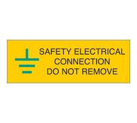 iSigns IS0610SA Industrial Signs Safety Electrical Connection Label 75mm x 25mm Self Adhesive Vinyl (Pack of 10)