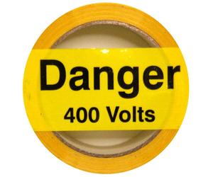 iSigns IS10233MR Industrial Signs Danger 400 Volt Laminated Tape 48mm x 33m Self Adhesive