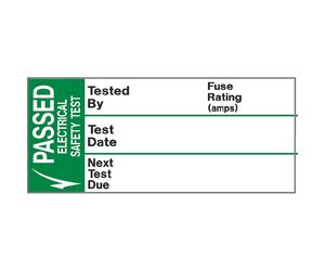 iSigns IS49250R Industrial Signs Pass Test Labels SML 35mm x 15mm Self Adhesive Write On Vinyl (Roll of 250)