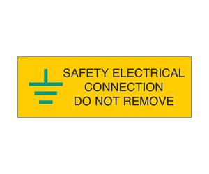iSigns IS64250R Industrial Signs Safety Electrical Connection Label 75mm x 25mm Self Adhesive Vinyl (Roll of 250)