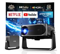 iSinbox 4K Smart Projector Compatible with Netflix,2000 ANSI Outdoor Cinema