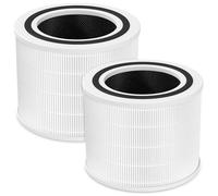 iSingo Core 200S H13 True HEPA Replacement Filter for LEVOIT Core 200S Smart WiFi Air Purifier, 3-in-1 True HEPA Activated Carbon Pre-Filter, 2 Pack