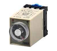 ISIRYK Time relay AH3-3 Time Relay Power-on Delay Timer AC220/DC24V Pointer(AH3-3 10S)