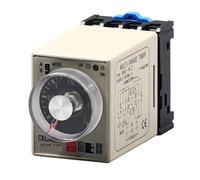 ISIRYK Time relay Multi-stage Relay AH3 Power-on Delay Timer Temperature Control Time Relay(AH3-NCDC24Vwithbase)