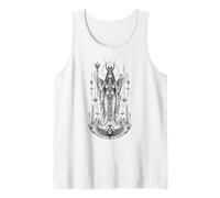 Isis Winged Goddess Ancient Egyptian Monochrome Myth Art Tank Top