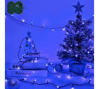 Isisyu Blue Fairy Lights, 3M 30LED Blue String Lights Battery Operated with Timer, Bright Waterproof Battery Fairy Lights for Bedroom, Christmas, Party, Wedding Decoration, Indoor Outdoor Lighting