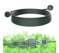 Isisyu Christmas Lights Extension Cable, 2 Pin, 5M/16.4Ft | IP65 Waterproof, for Festoon G40 Globe Icicle Curtain Net Solar Fairy Lights