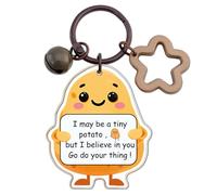 isiyu Emotional Support Keychain Employee Appreciation Gift Acrylic Teachers Employee Appreciation Gifts Emotional Support Potato Keychain Halloween/Christmas/Colleague Festival Gifts
