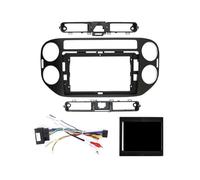 ISJRJF Car Radio Frame 9/10.1 Inch Car Radio Stereo Multimedia Radio Fascia Panel Dashboard Frame Kit Fit For VW Tiguan 2010-2015 Front Panel Frame(FrameB Set03)