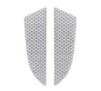 ISJRJF Car Reflective Strips 2pcs/set Car Bumper Reflective Safety Strip Stickers Car Front Bumper Reflective Sticker Reflective Warning Safety Tape Reflective Stickers Strips(WHITE)