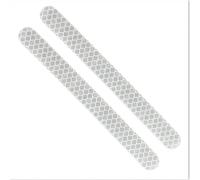 ISJRJF Car Reflective Strips Car Rearview Mirror Reflective Stickers Warning Tape Fit For Citroen C4 Cactus C3 Picasso C5 Aircross DS7 DS4 C-Elysee Reflective Stickers Strips(Silver)