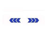ISJRJF Car Reflective Strips Car Reflective Arrow Sticker Safety Warning Sticker for Car Bumper Trunk Reflector Hazard Tape Car Styling Luminous Film Reflective Stickers Strips(Blue,10pcs)
